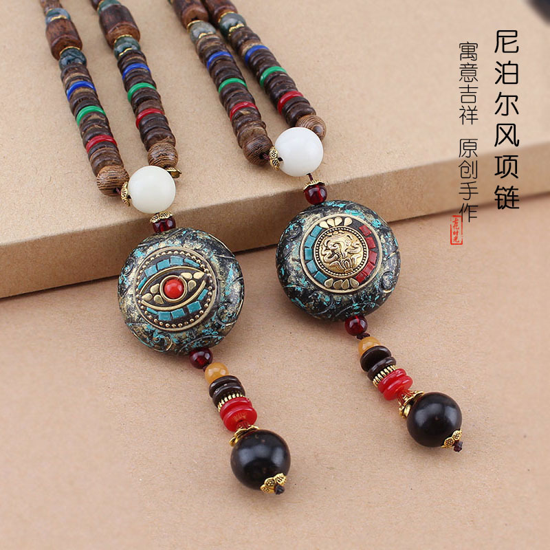 Women Accessories Nepal - Nepal hanger trui ketting houten Boeddha