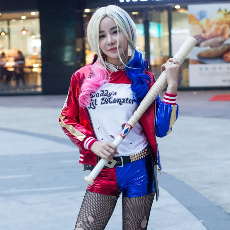 Women'S Harley Quinn Accessories - Zelfmoord Cosplay Anime Harley Kostuum Quinn