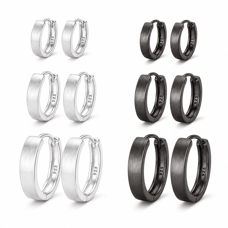 Statement Earrings Oversized - 925 Sterling zilveren creolen voor dames