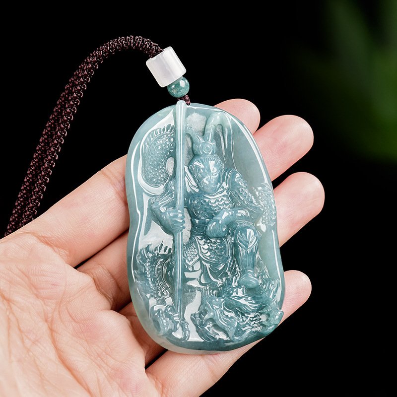 Women Accessories For Gift - Birmese Jadeïet Monkey King hanger ketting