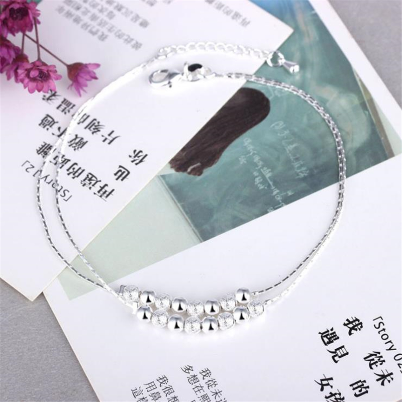 Kofsac Zomer Nieuwe 925 Sterli - Beaded Anklet Chain recensie en prijs