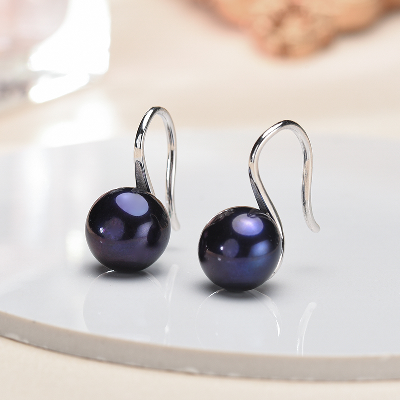 Grote 9-10Mm Zwarte Natuurlijk - Statement Earrings Oversized recensie en prijs