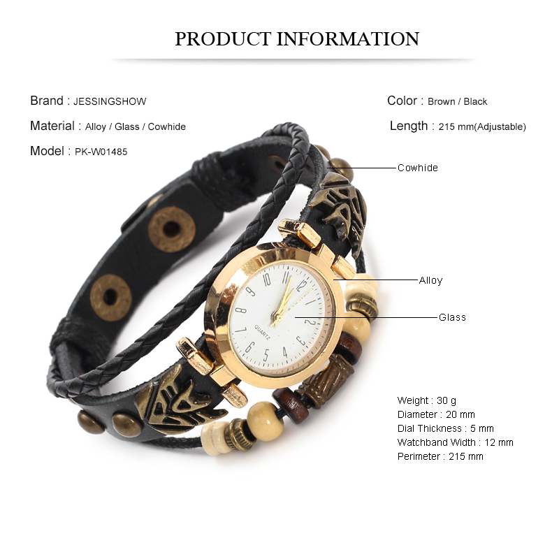 Vintage lederen quartz horloge - Women Accessories Pk recensie en prijs