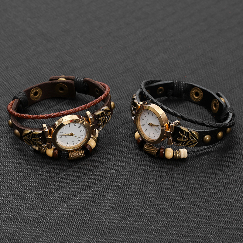 Vintage lederen quartz horloge - Women Accessories Pk recensie en prijs