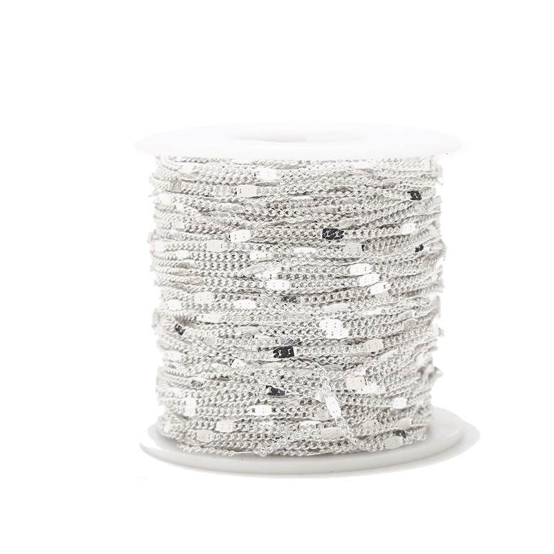 2 Meter Rvs Verzilverd Satelli - Beaded Anklet Chain recensie en prijs