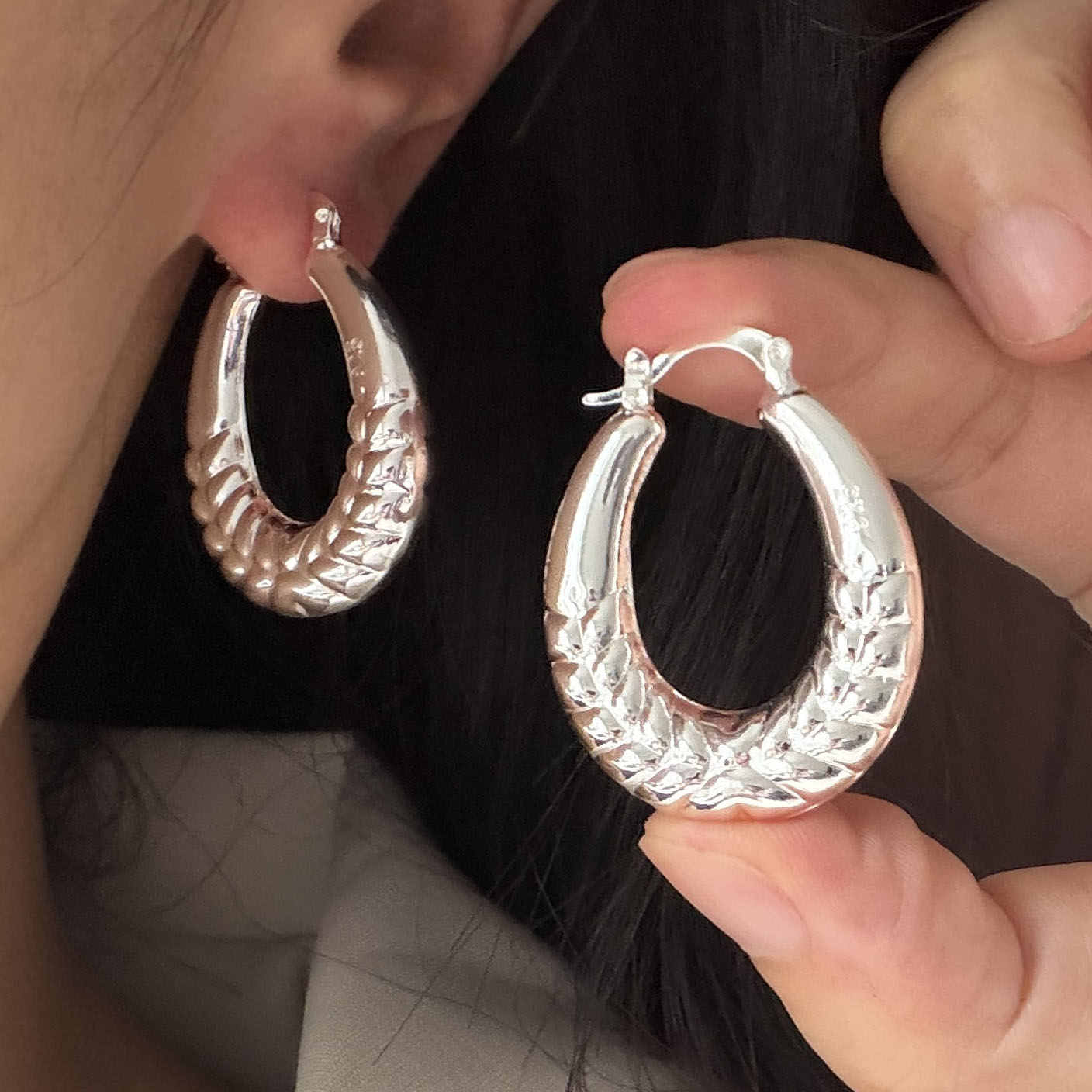925 Sterling Zilver Vintage Oo - Statement Earrings Oversized recensie en prijs