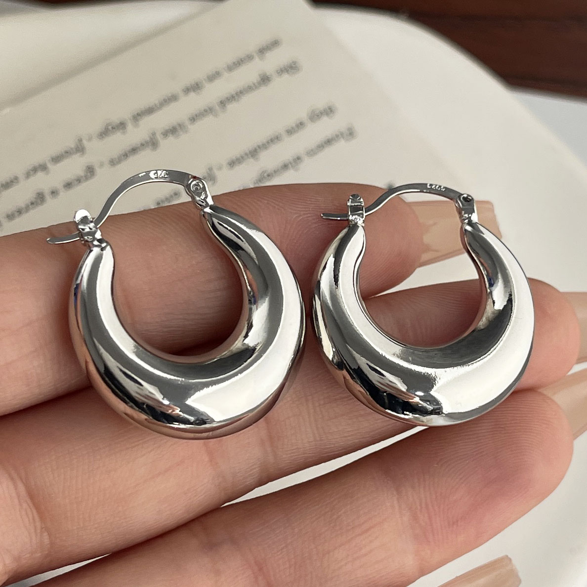 Vintage oorbellen van 925 ster - Statement Earrings Oversized recensie en prijs