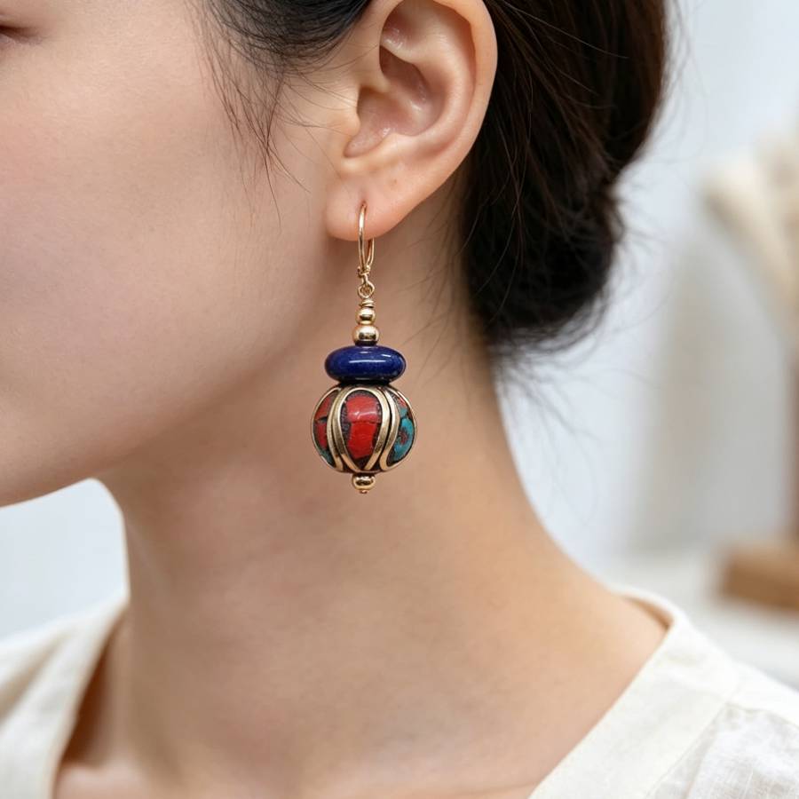 Hangende handgemaakte Nepal bl - Women Accessories Nepal recensie en prijs