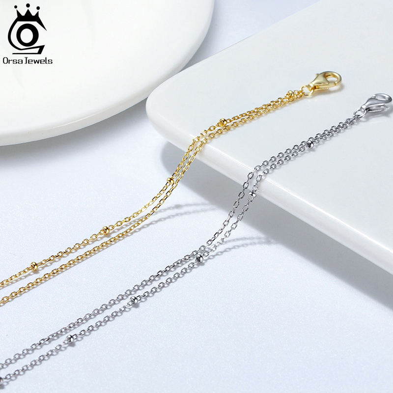 ORSA JEWELS Mode 925 Sterling  - Beaded Anklet Chain recensie en prijs