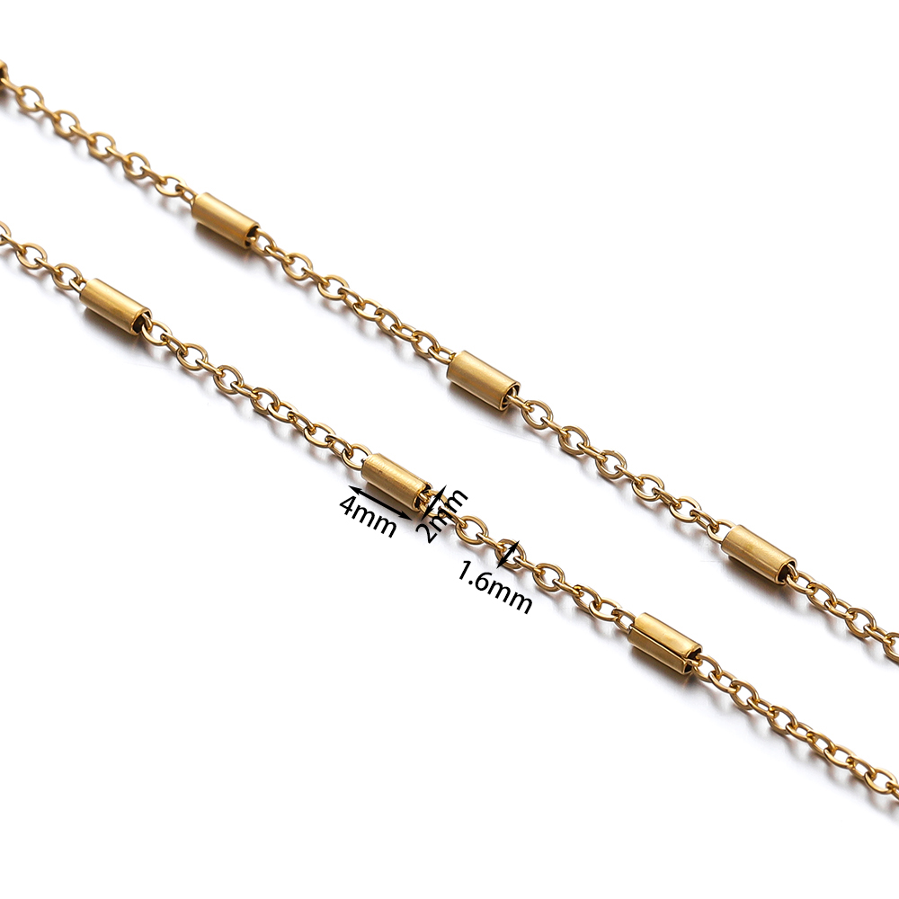 2Meter Roestvrijstalen Ketting - Beaded Anklet Chain recensie en prijs