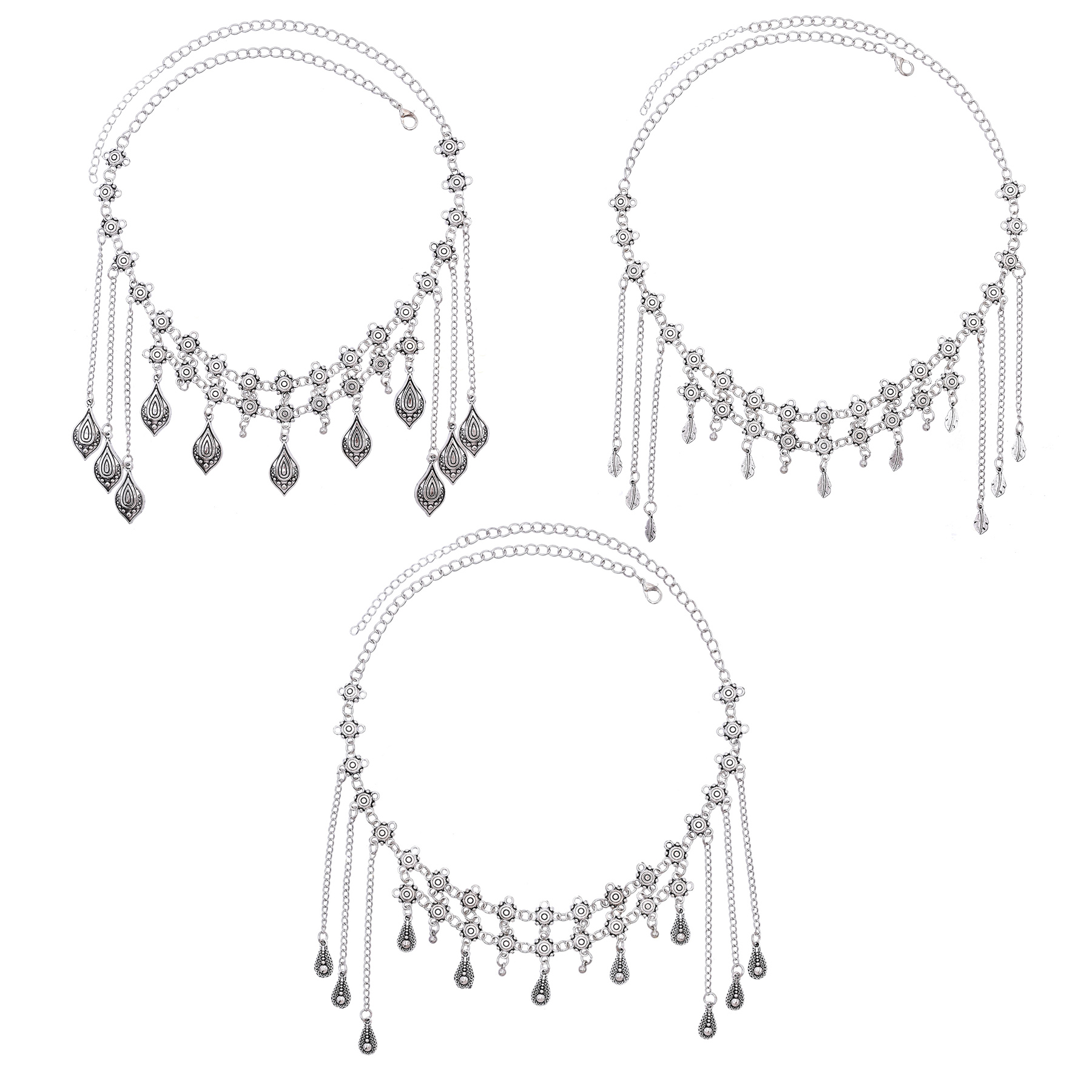 Vintage zilveren legering lang - Women Accessories Nepal recensie en prijs