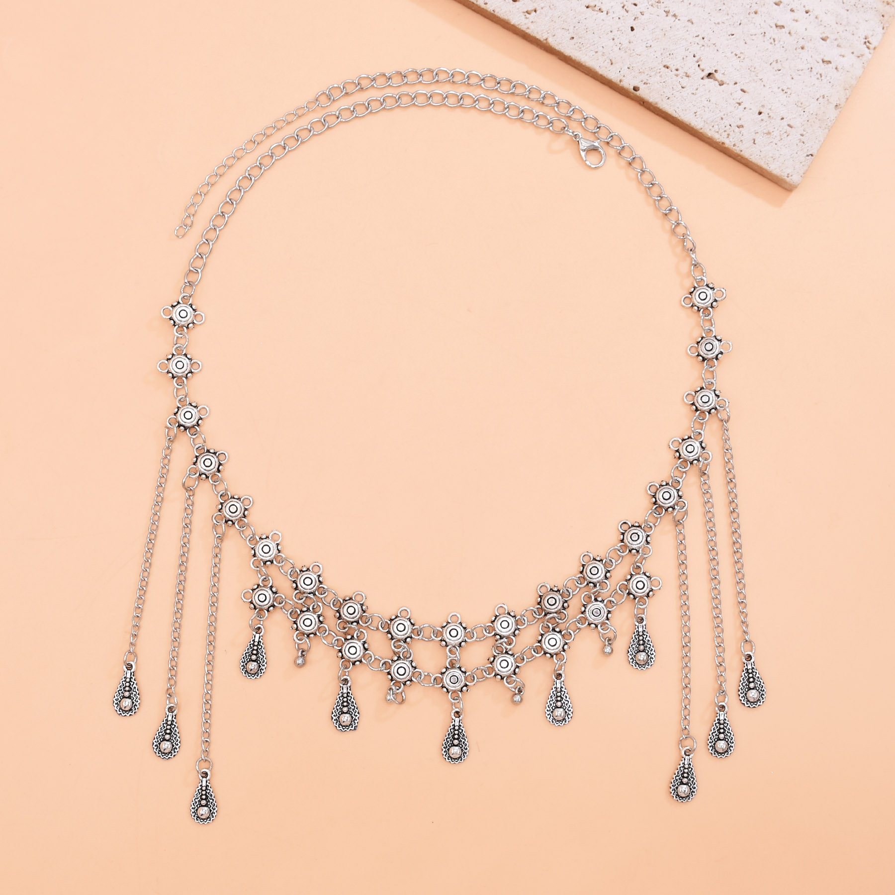 Vintage zilveren legering lang - Women Accessories Nepal recensie en prijs