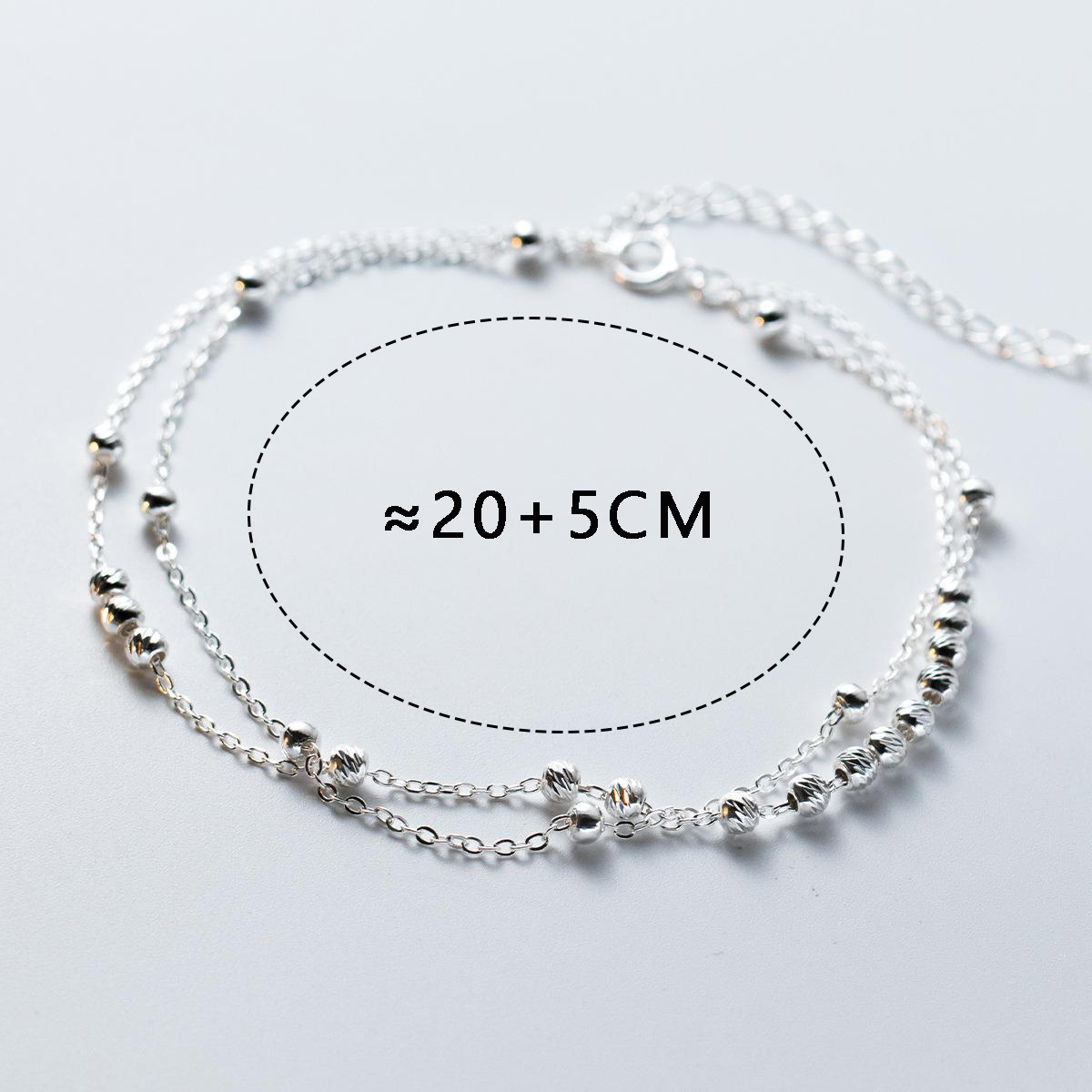 Miqiao 925 Sterling Zilveren E - Beaded Anklet Chain recensie en prijs