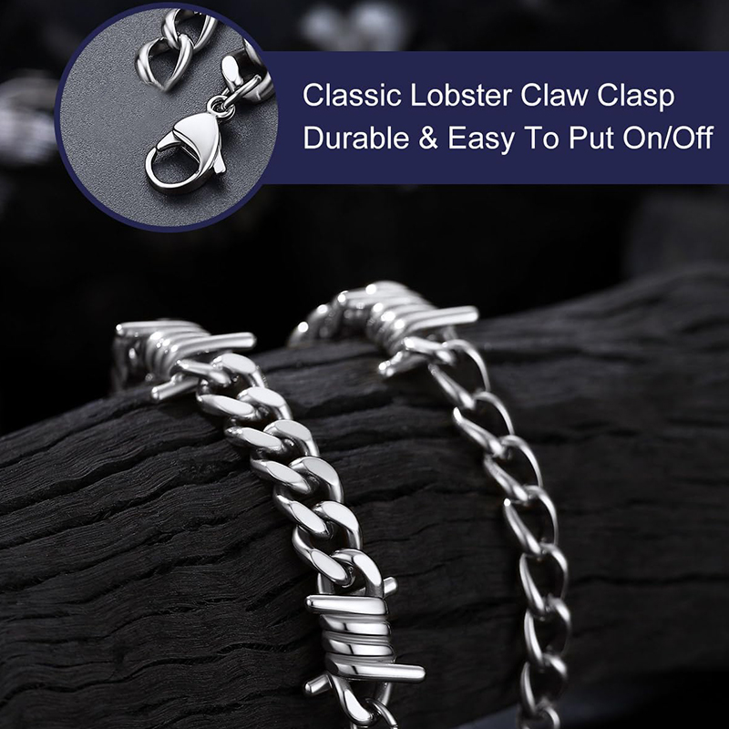 Prikkeldraad Cubaanse schakel  - Women'S Emo Accessories recensie en prijs