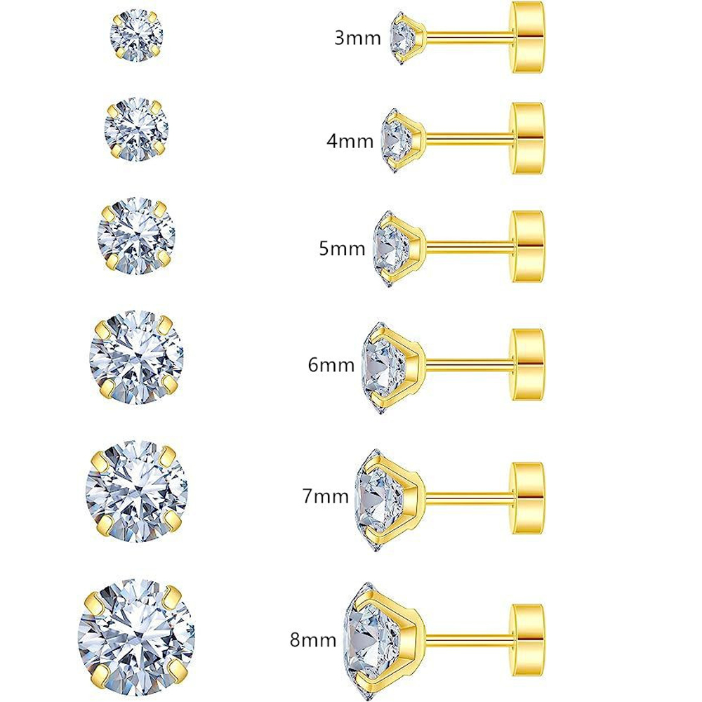 1 of 6 stuks 18K vergulde chir - Statement Earrings Oversized recensie en prijs