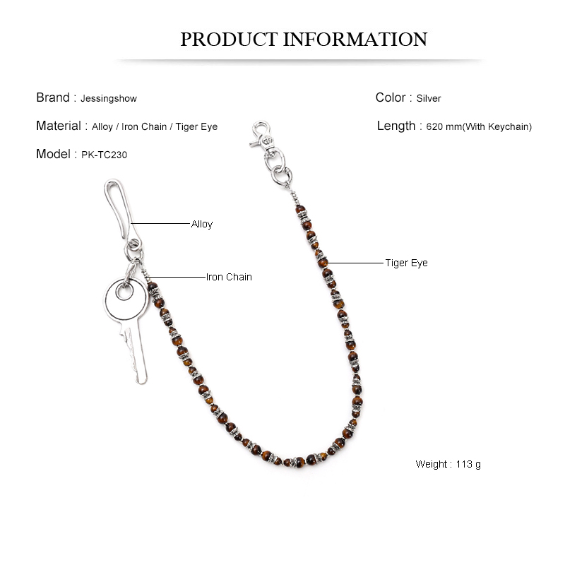 Hip Hop Punk Tijgeroog kralen  - Women Accessories Pk recensie en prijs