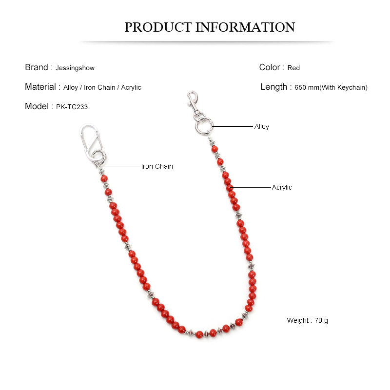 Hip Hop Punk Jean Chain Rode k - Women Accessories Pk recensie en prijs