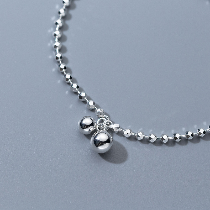 925 Sterling Silver Diamond-Cu - Beaded Anklet Chain recensie en prijs