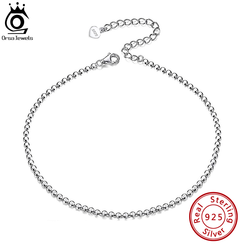 ORSA JUWELEN Echt 925 Sterling - Beaded Anklet Chain recensie en prijs