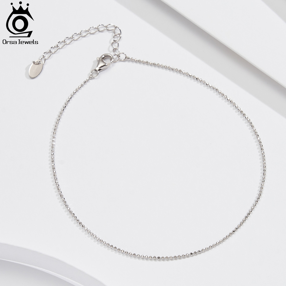 ORSA JUWELEN 925 sterling zilv - Beaded Anklet Chain recensie en prijs
