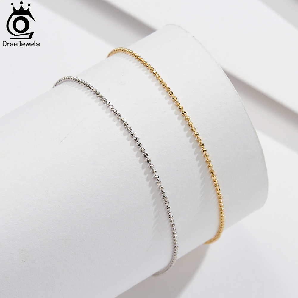 ORSA JUWELEN 925 sterling zilv - Beaded Anklet Chain recensie en prijs