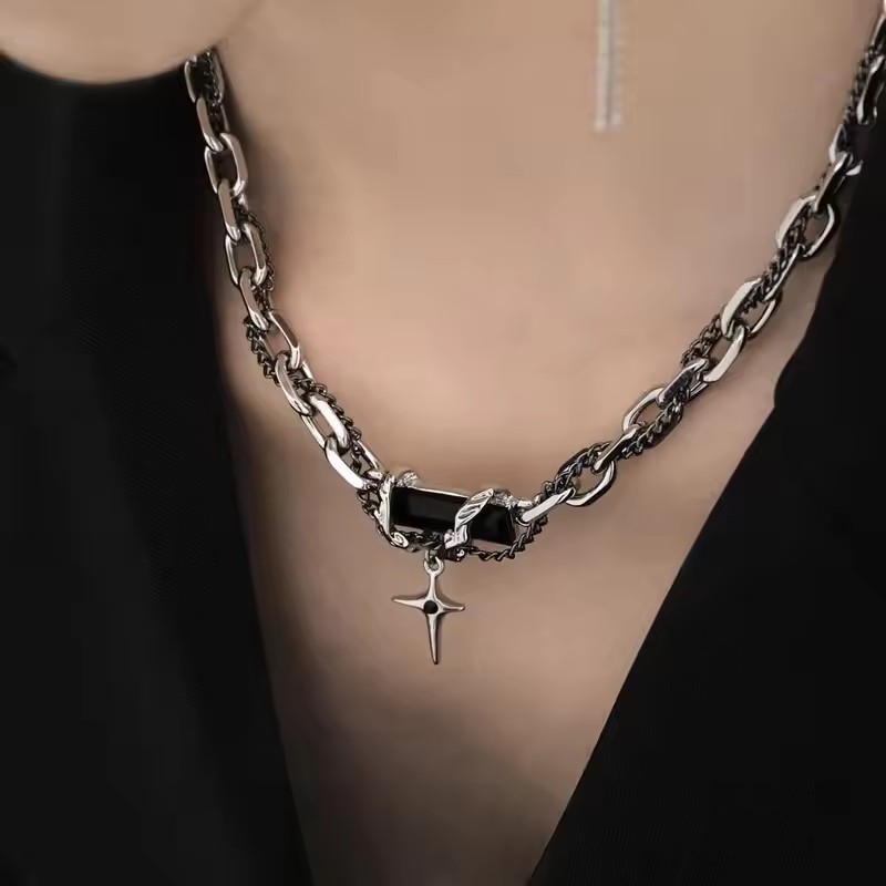 Gothic Zwart Kruis Ster Hanger - Women'S Emo Accessories recensie en prijs