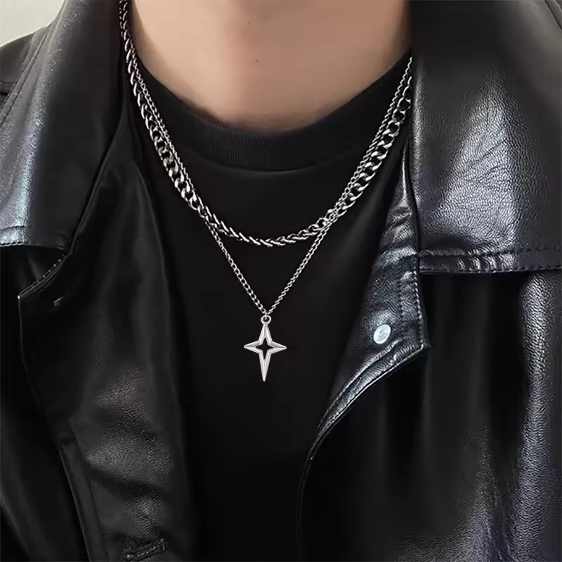 Gothic Zwart Kruis Ster Hanger - Women'S Emo Accessories recensie en prijs