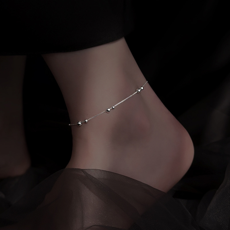 925 Sterling Zilver Geometrisc - Beaded Anklet Chain recensie en prijs